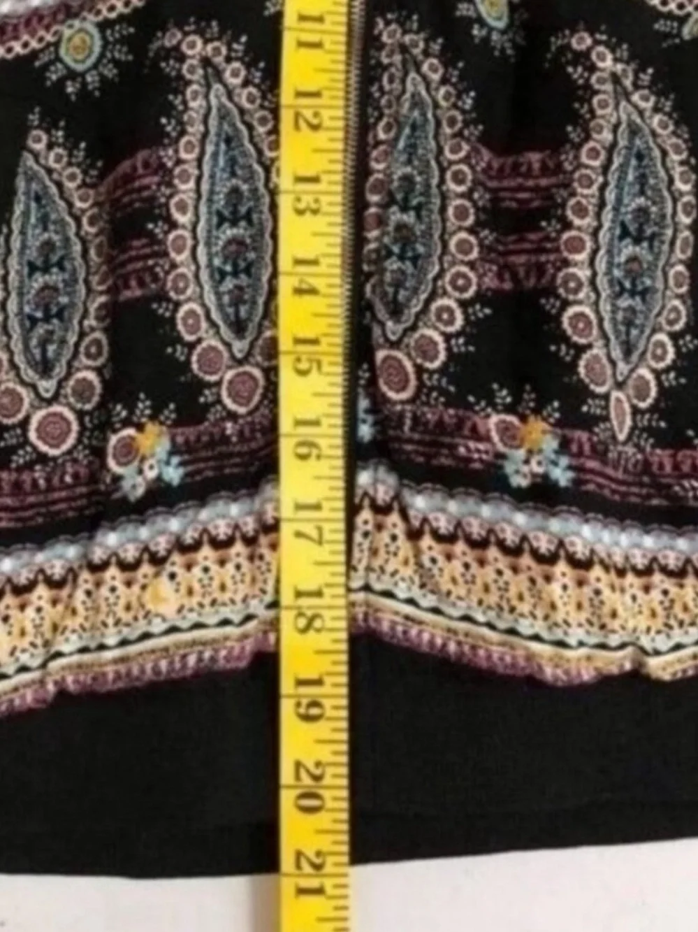 Society Girl Women’s Small Boho Paisley Floral Zip Bomber Jacket Black